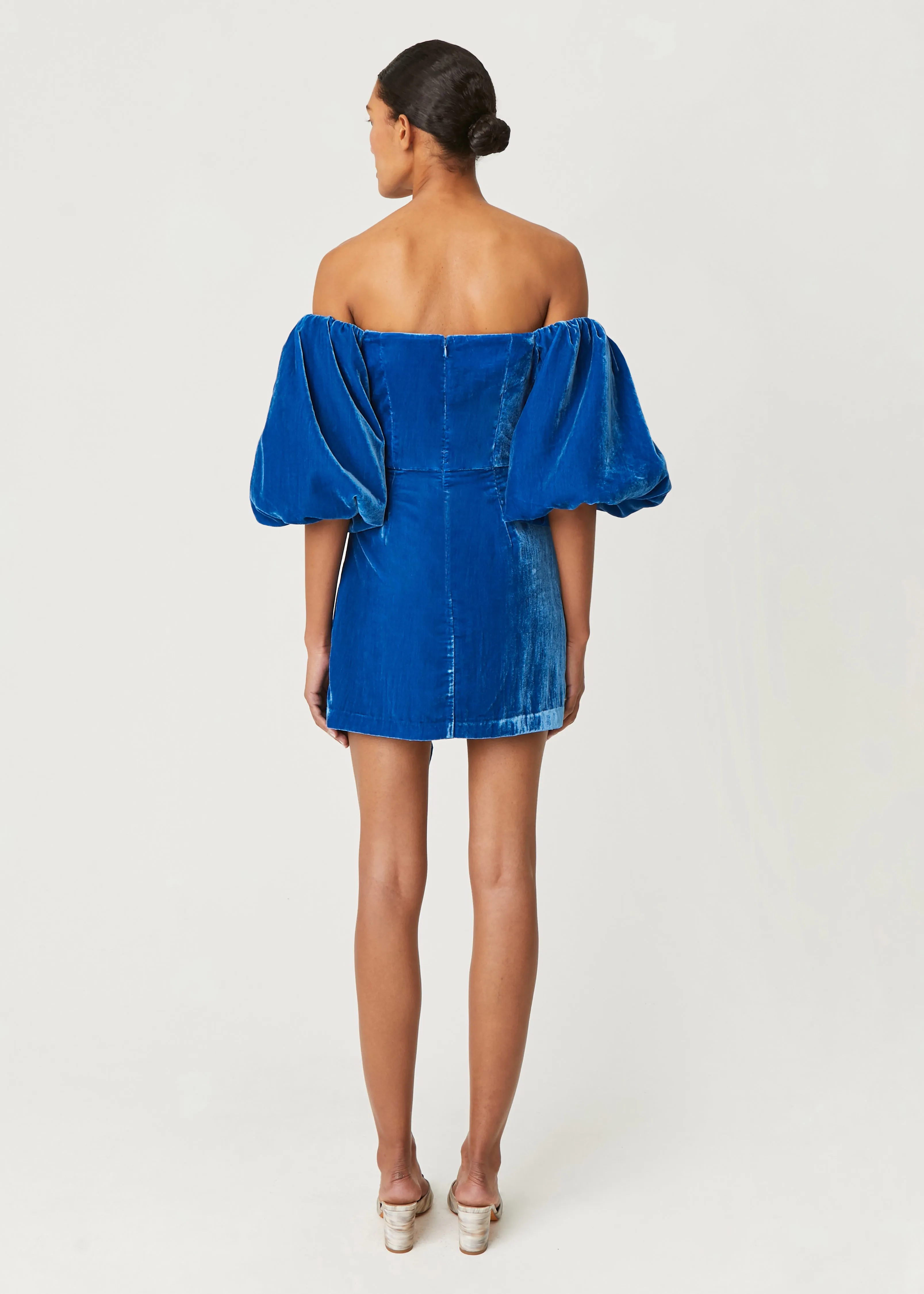 Velvet Adrian Dress | Air Force Blue sold by Rhode product image thumbnail 3