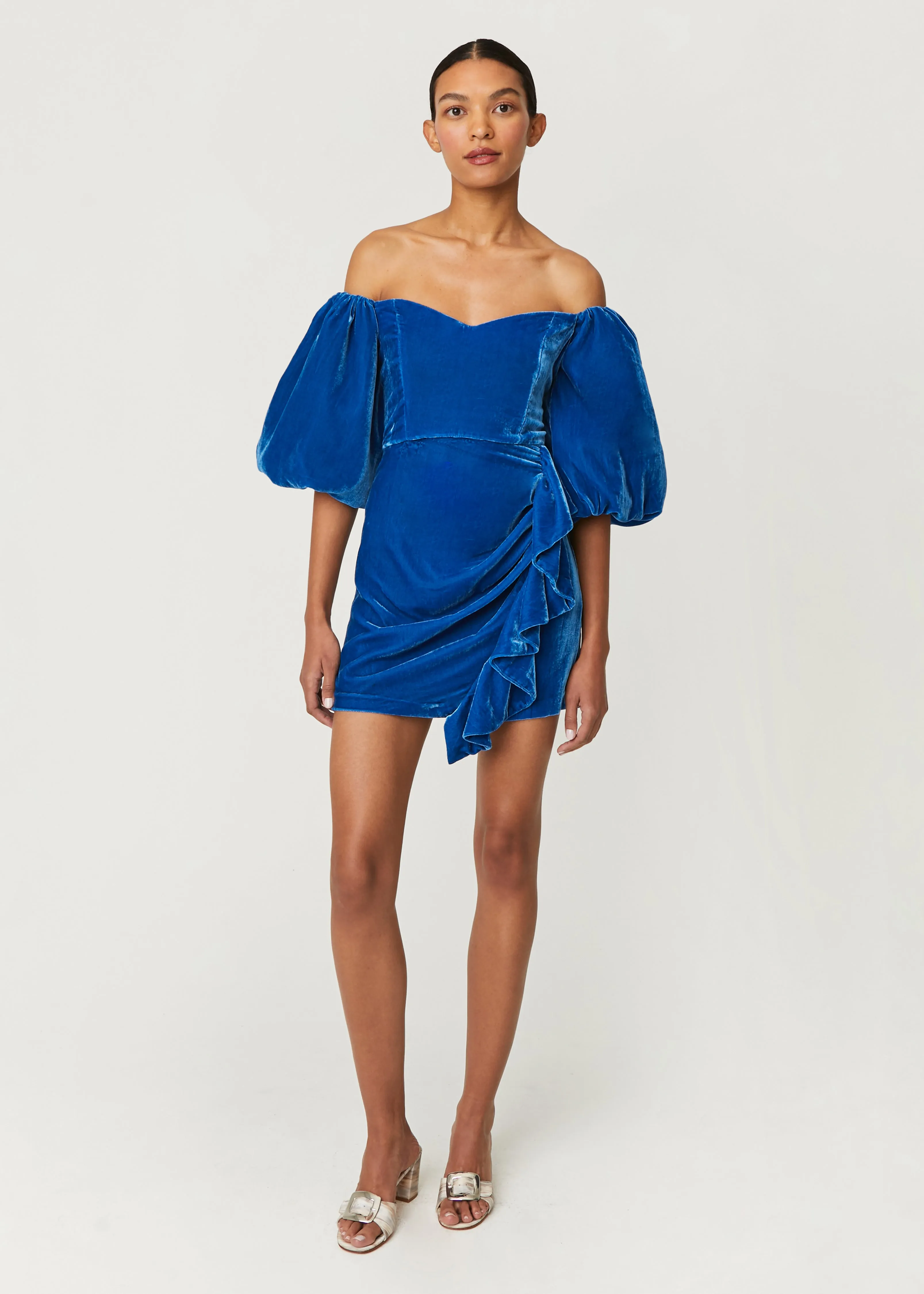 Velvet Adrian Dress | Air Force Blue sold by Rhode product image thumbnail 2