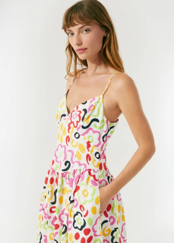 Linen Sophie Dress | Painted Bloom sold by Rhode