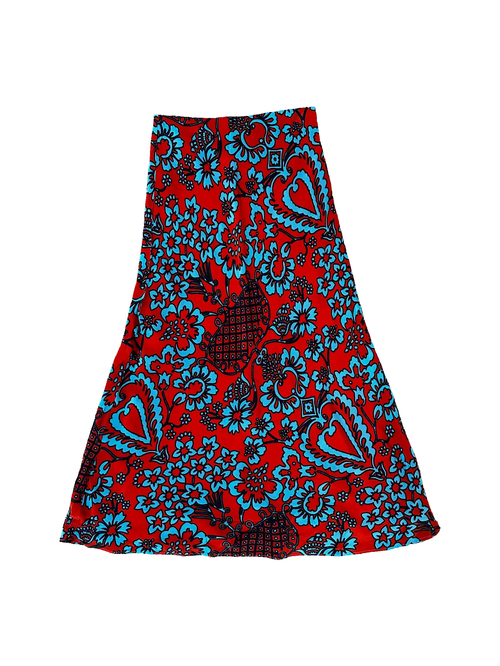 Tommy Skirt in Red/Blue Foral Pattern sold by Rhode