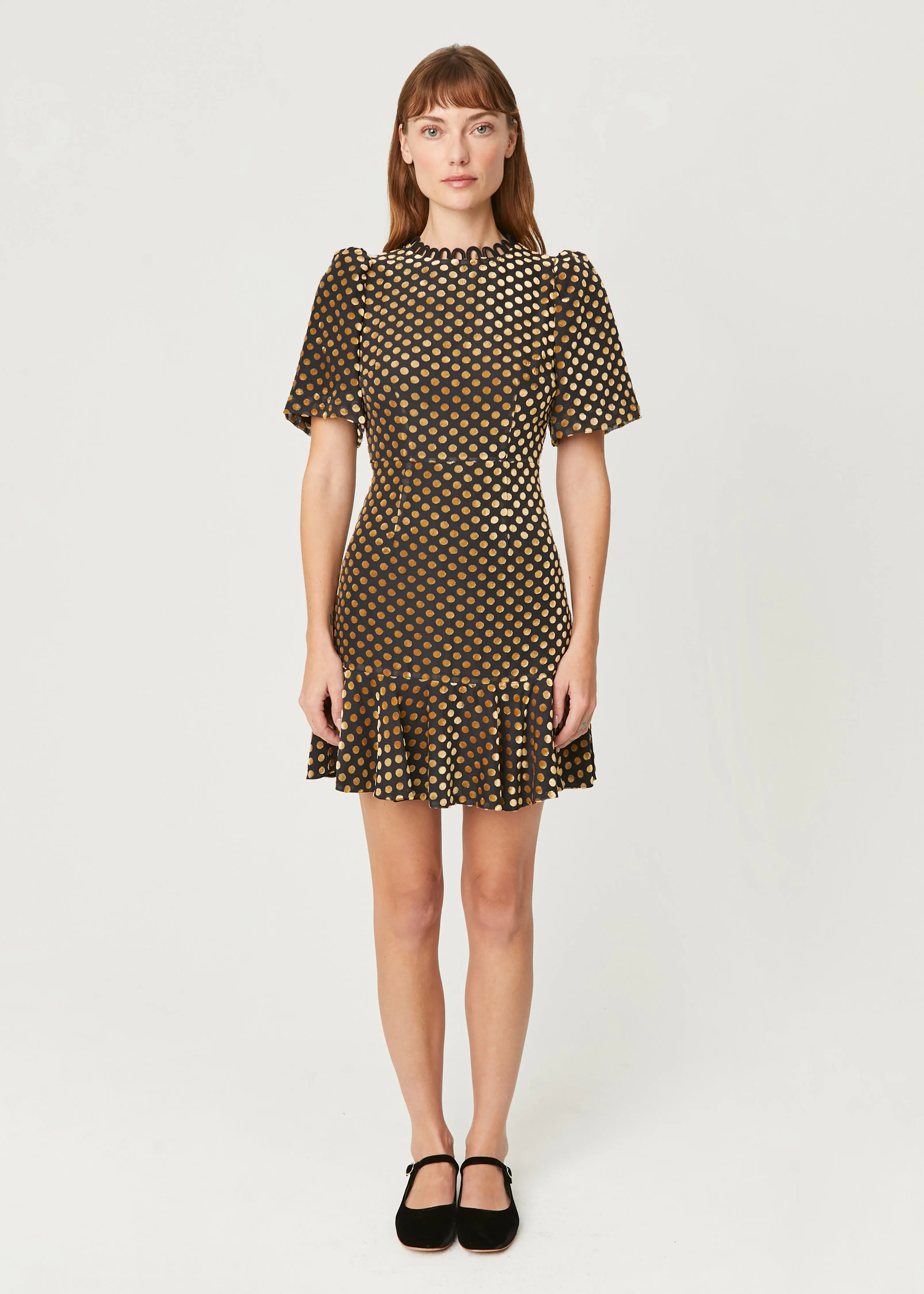 Daron Dress | Dot Jacquard SS sold by Rhode