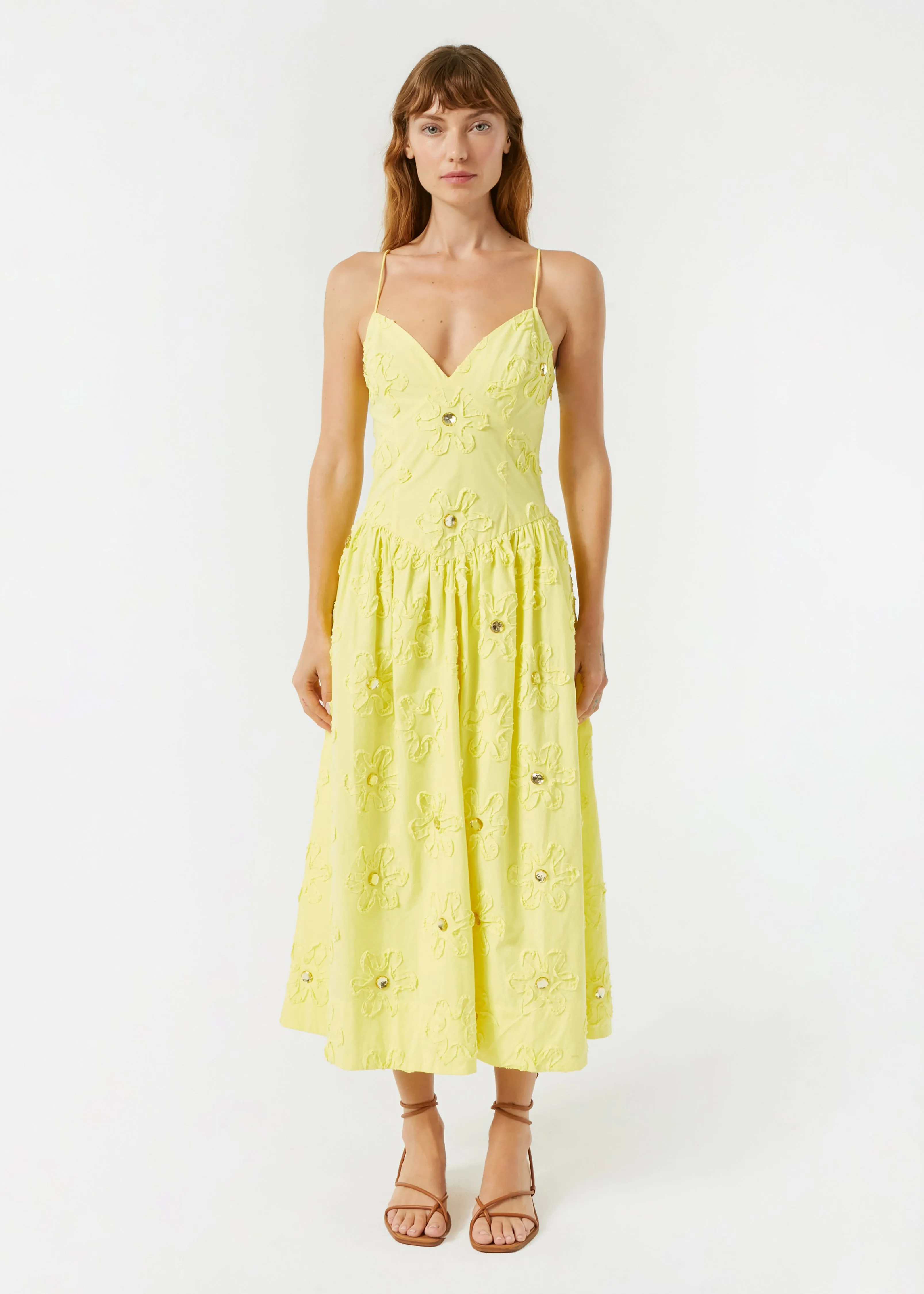 Sophie Dress | Sunbeam Daisy Applique SS sold by Rhode product image thumbnail 3