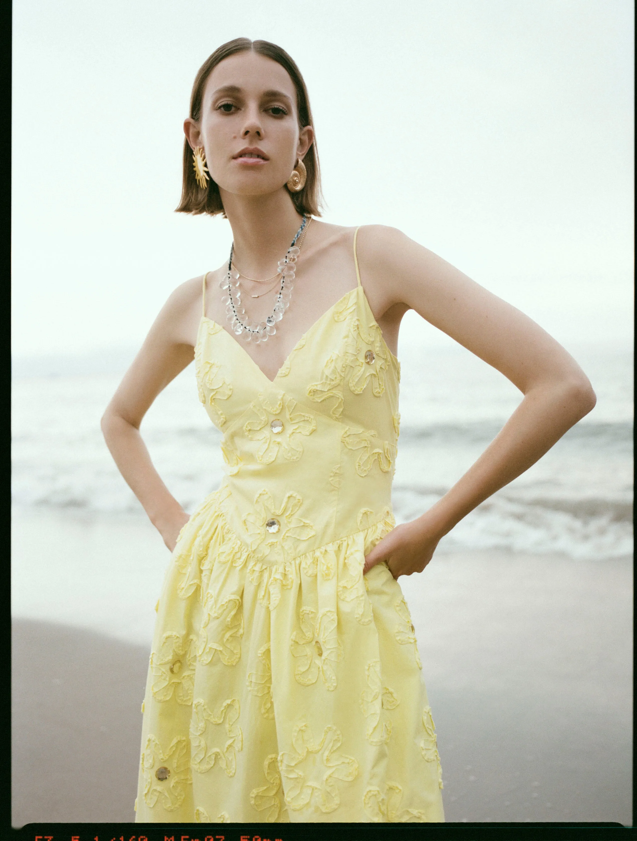 Sophie Dress | Sunbeam Daisy Applique SS sold by Rhode