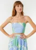Linen Dina Top | Periwinkle Deco Surf Grande SS sold by Rhode