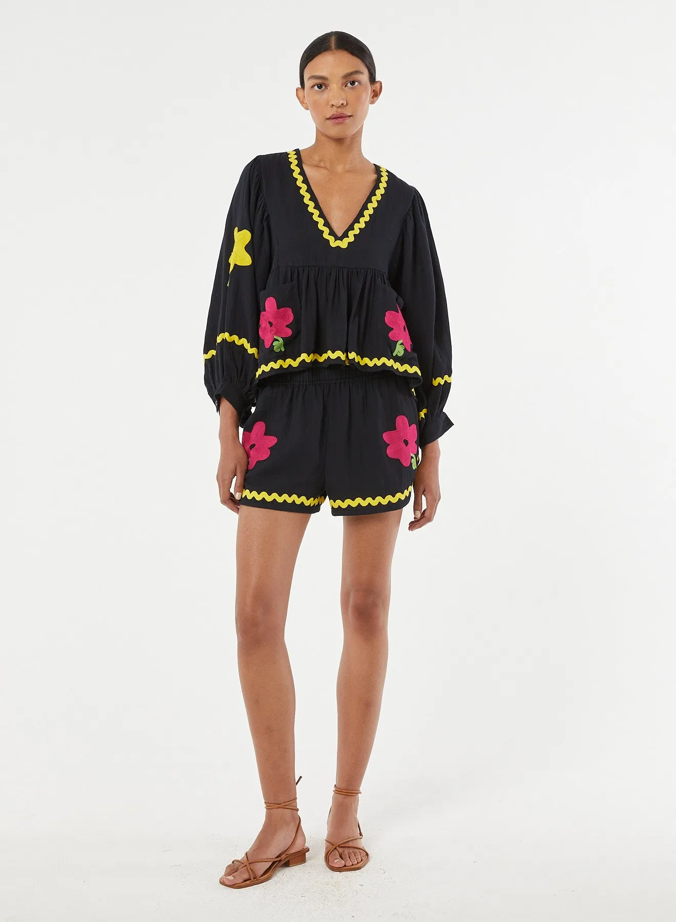 Keith Short | Casablanca Blossom Embroidery sold by Rhode