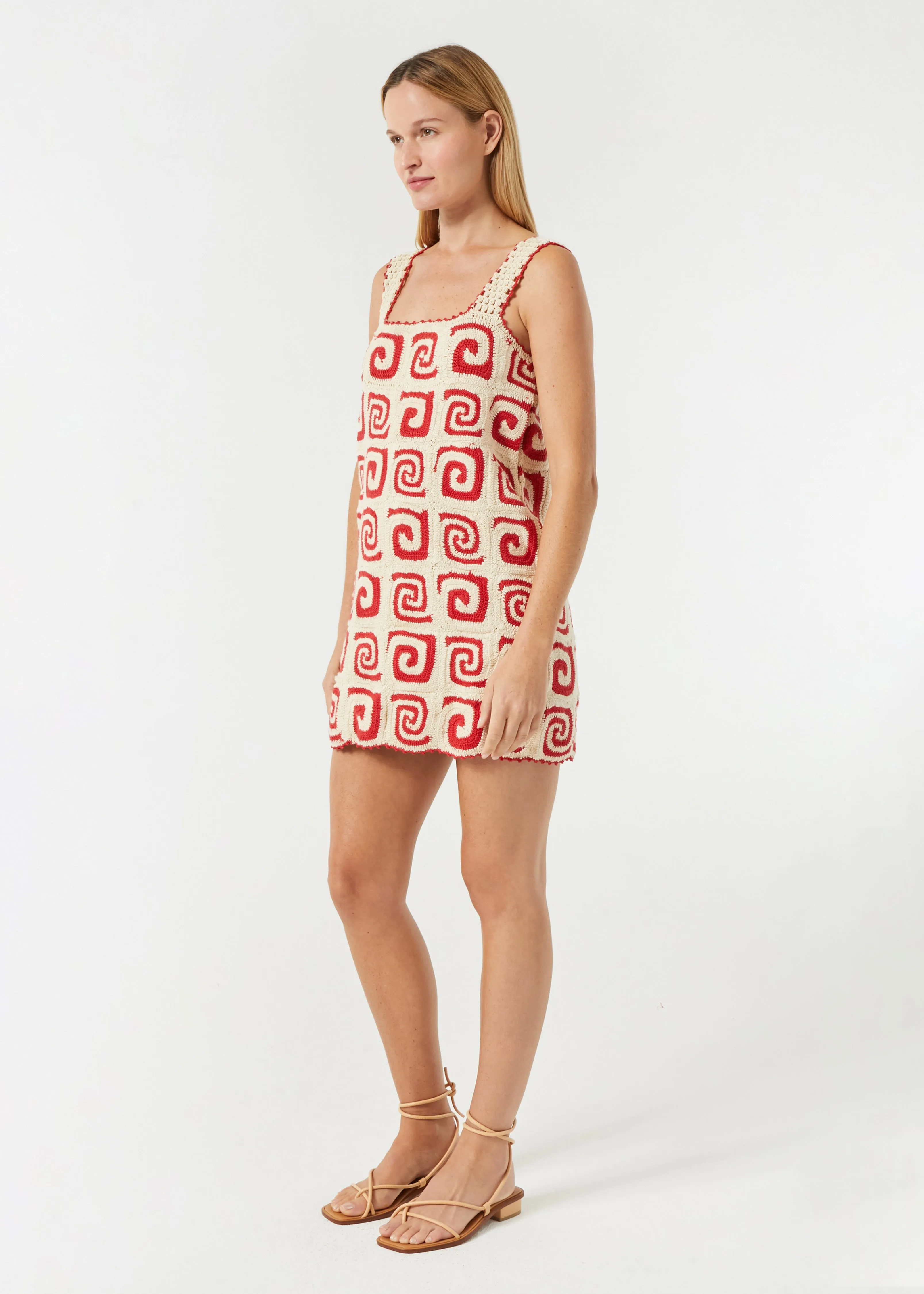 Goldie Dress | Red Swirl Crochet sold by Rhode product image thumbnail 3