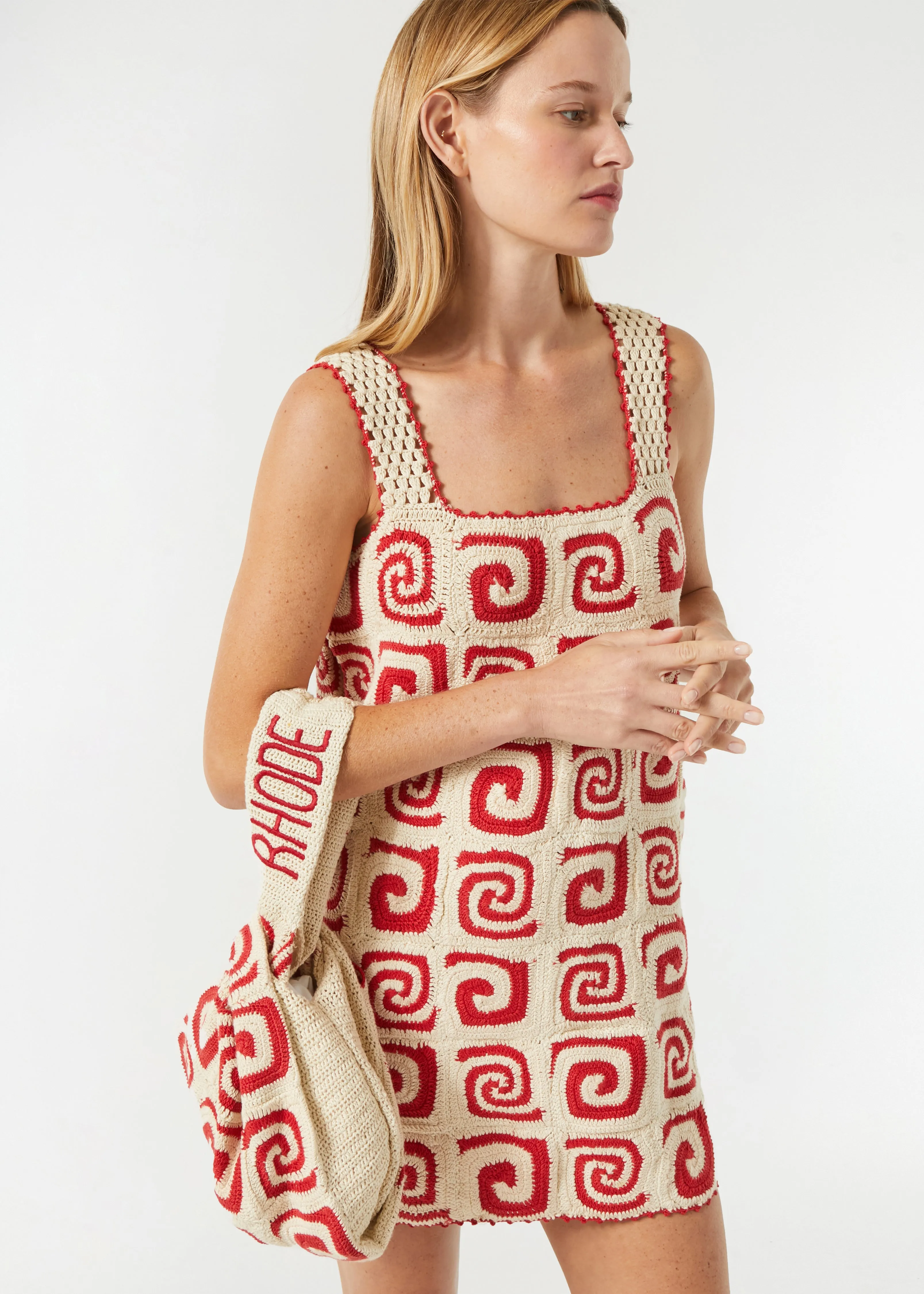 Goldie Dress | Red Swirl Crochet sold by Rhode product image thumbnail 2