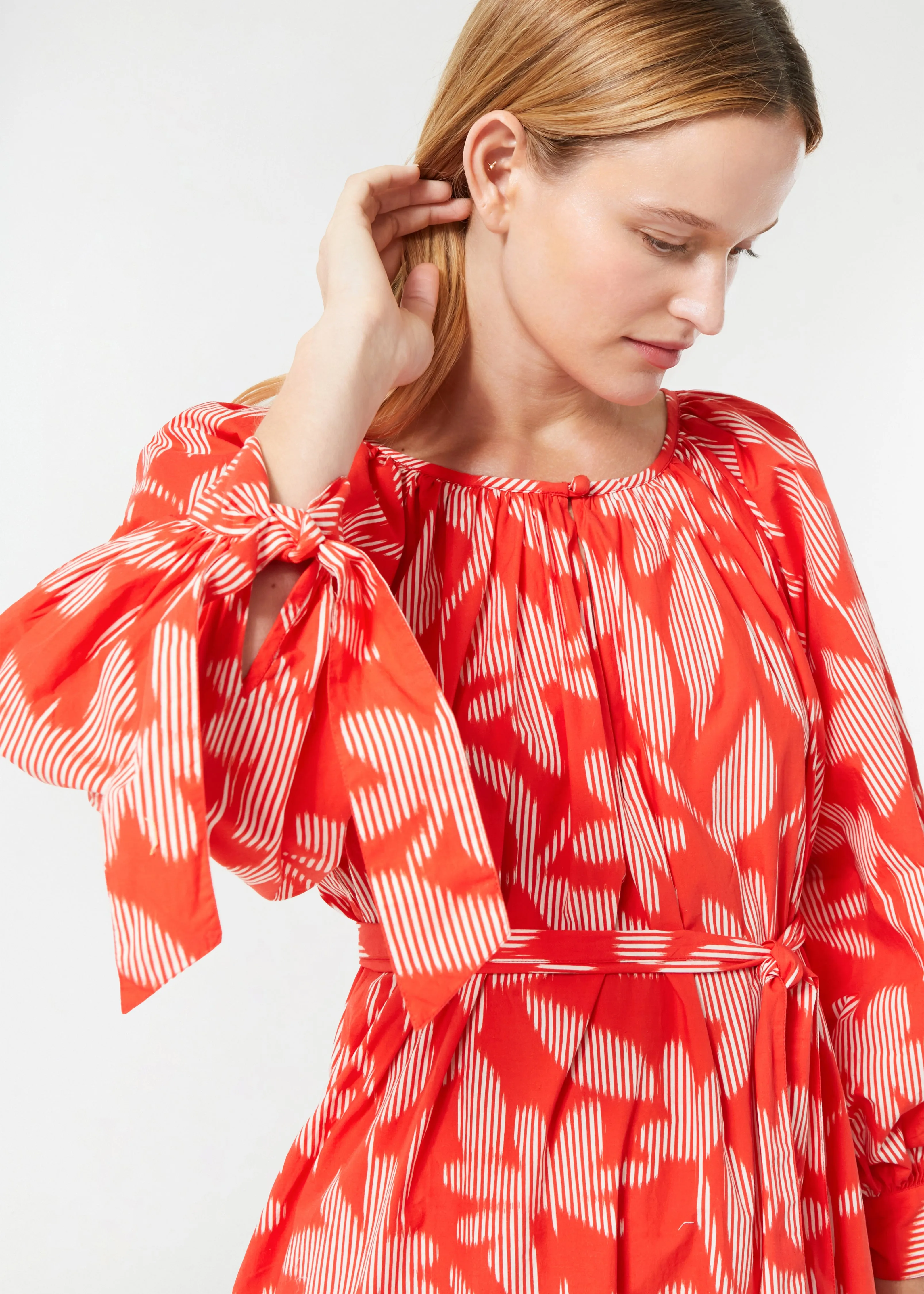 Annie Dress | Optical Floral sold by Rhode