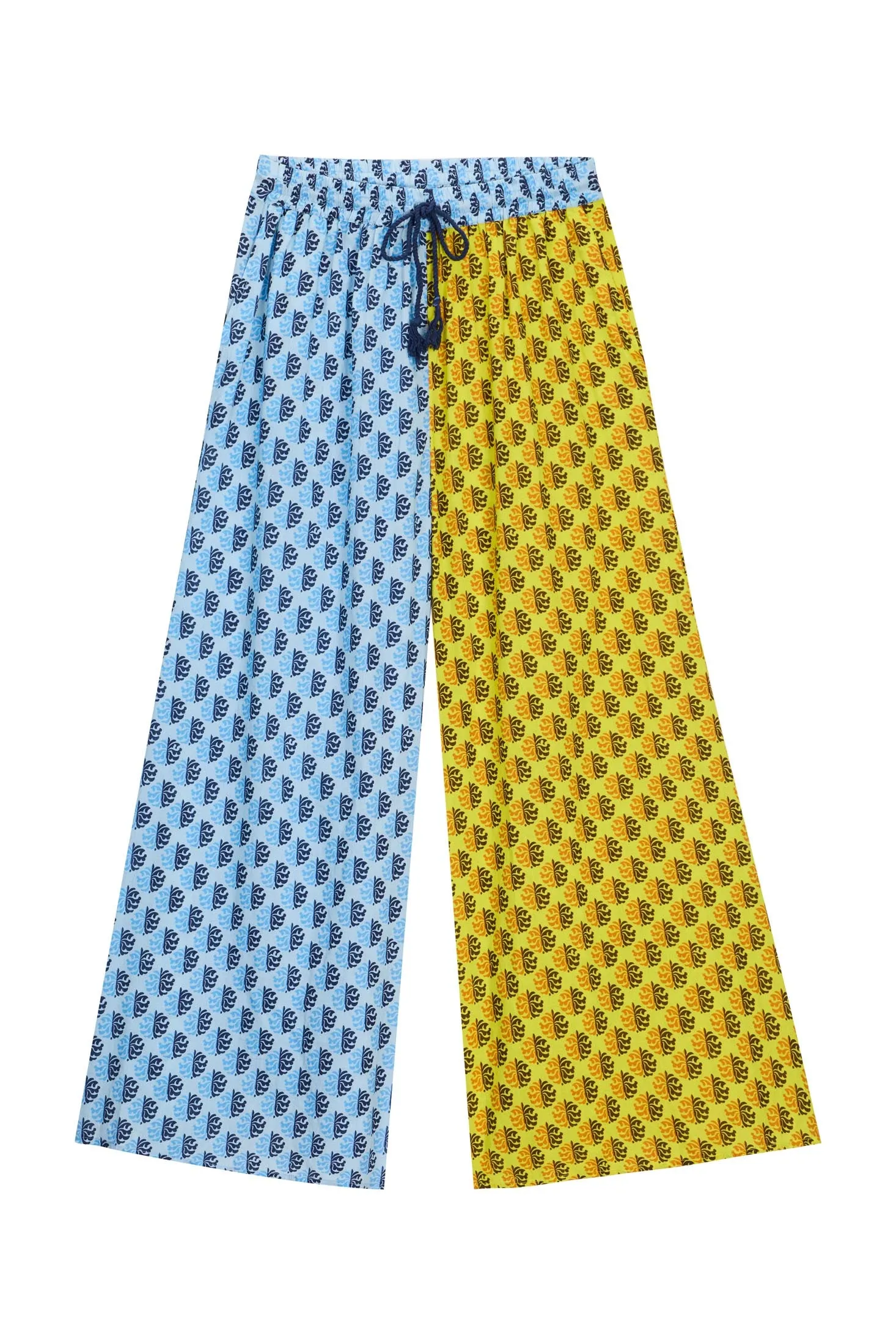 Emory Pants | Blue & Yellow Kamal Colorblock sold by Rhode product image thumbnail 2