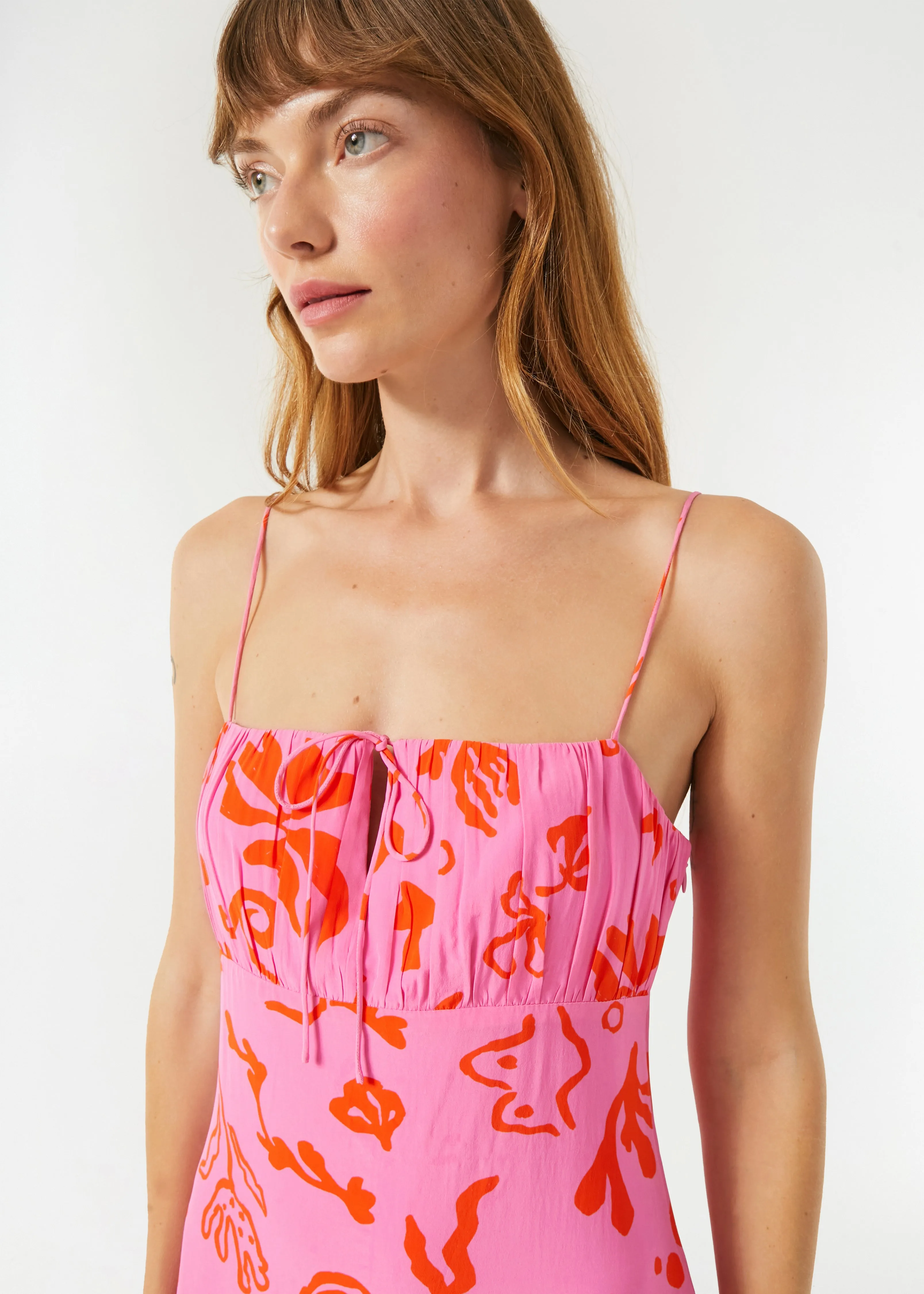 rhode milo midi dress Rhode Milo Dress Wisteria Aura Blossom Size 4