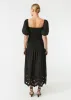 Viviana Dress | Black Eyelet sold by Rhode