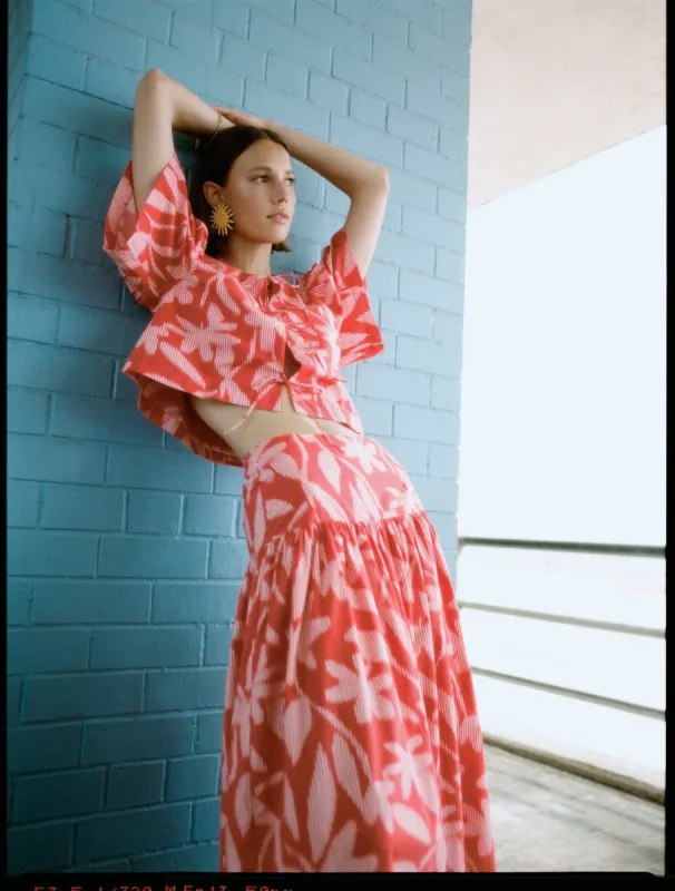 Hope Top | Optical Floral sold by Rhode