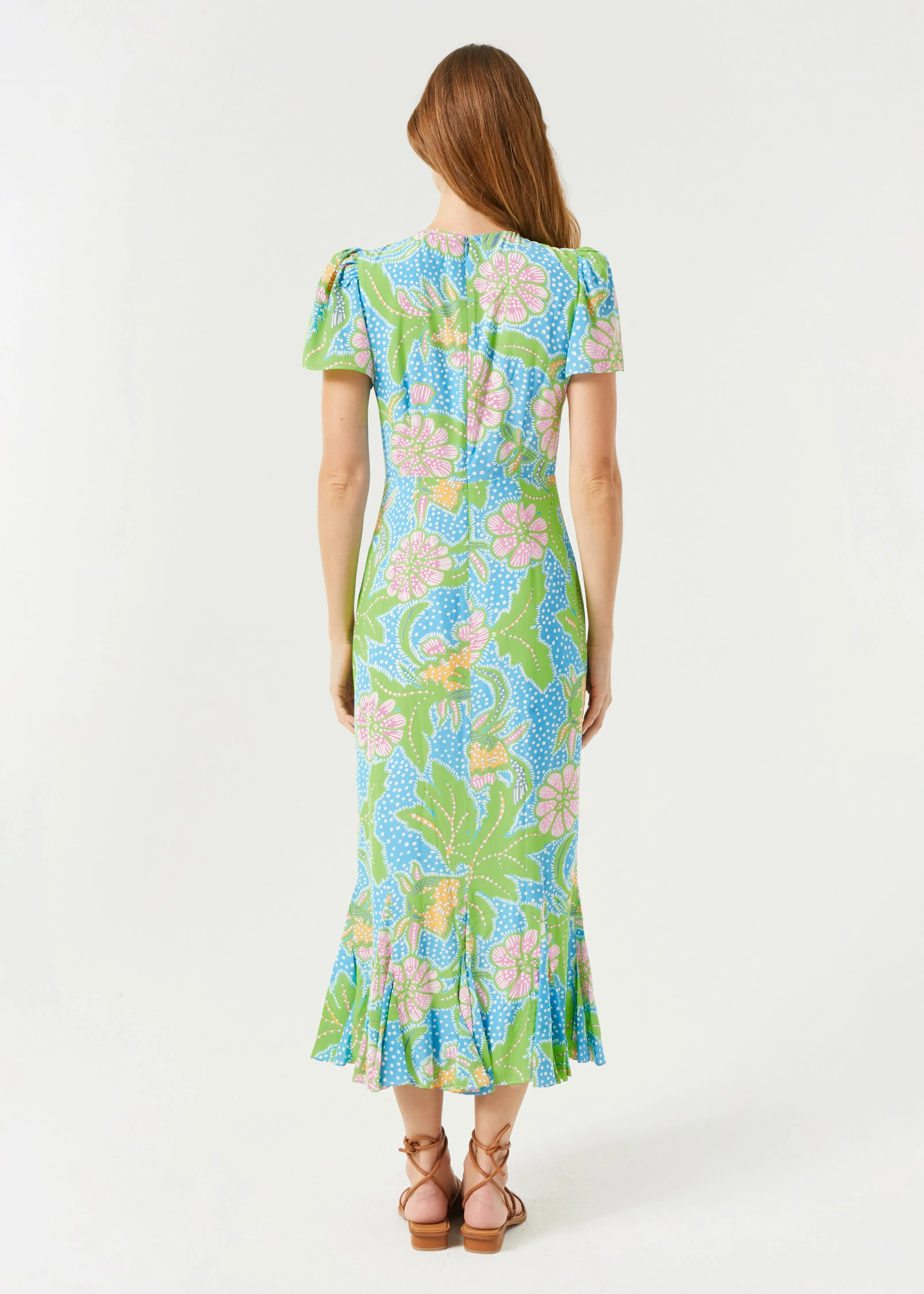 Lulani Dress | Blue Psychedelic Flower Grande sold by Rhode product image thumbnail 5