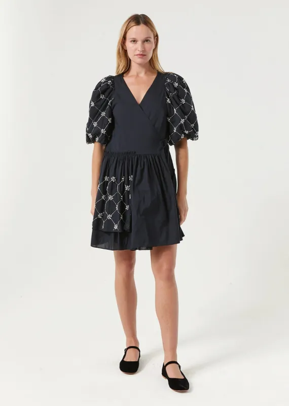 Elsa Dress | Black Daisy Crystal sold by Rhode