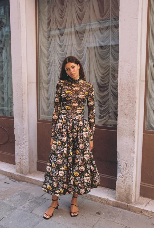 Cassandra Skirt | Blossoming Canopy sold by Rhode