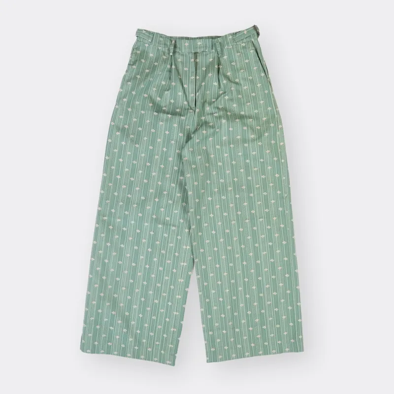 Pietá Green Tailored Trousers sold by Rhubarb and Lemon