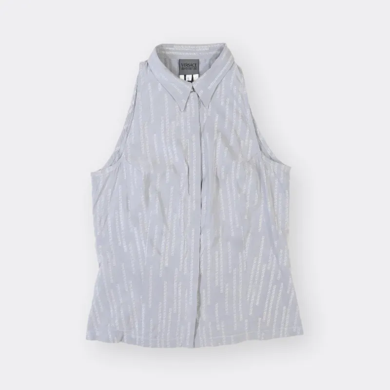 Versace Vintage Sleeveless Shirt - Large sold by Rhubarb and Lemon