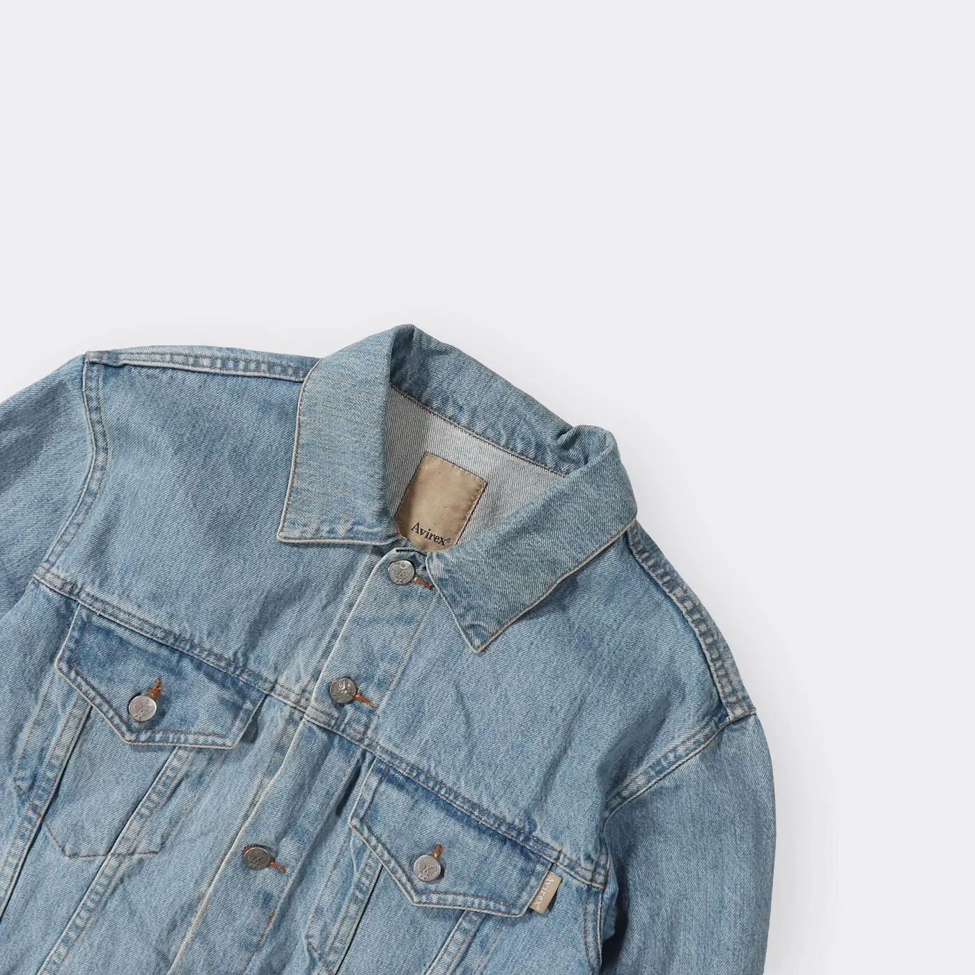 Avirex Vintage Denim Jacket - Small sold by Rhubarb and Lemon product image thumbnail 2
