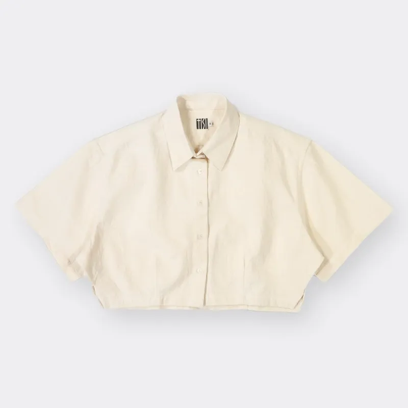 tISI Maya Cropped Shirt made by Rhubarb and Lemon