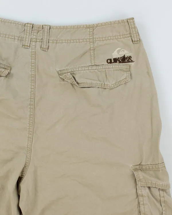 00s Quiksilver Beige Cargo Shorts - W36 sold by Rokit product image thumbnail 4