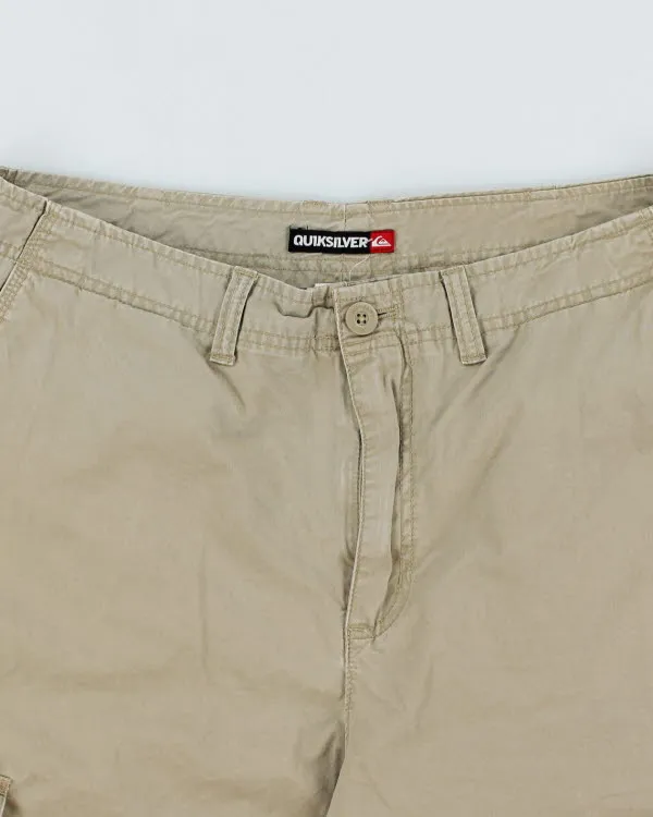 00s Quiksilver Beige Cargo Shorts - W36 sold by Rokit product image thumbnail 3