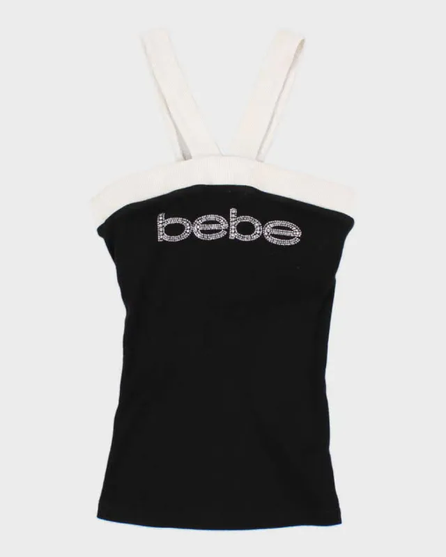 Y2k 00s Bebe Bedazzled Cami Top - S sold by Rokit
