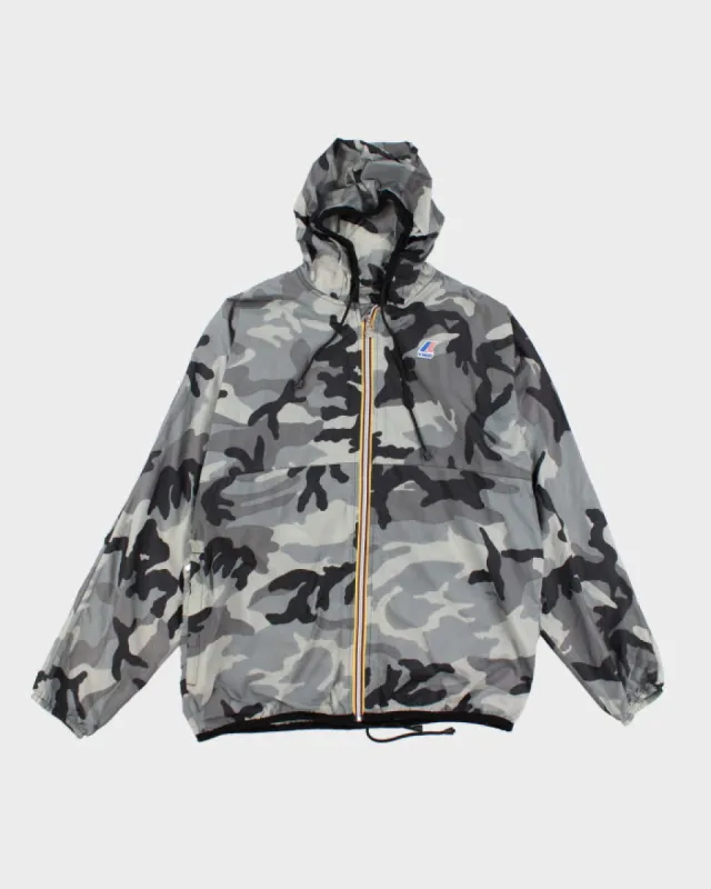 K-way Camouflage Windbreaker Jacket - L sold by Rokit