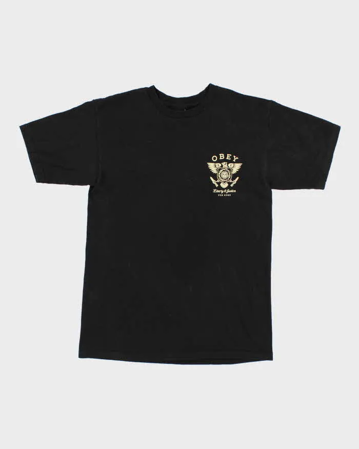 Obey Black T-Shirt - S sold by Rokit