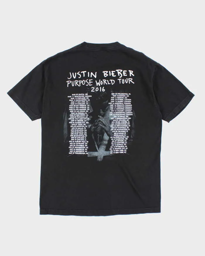 Justin Bieber 2016 Purpose World Tour T-Shirt - L sold by Rokit product image thumbnail 2