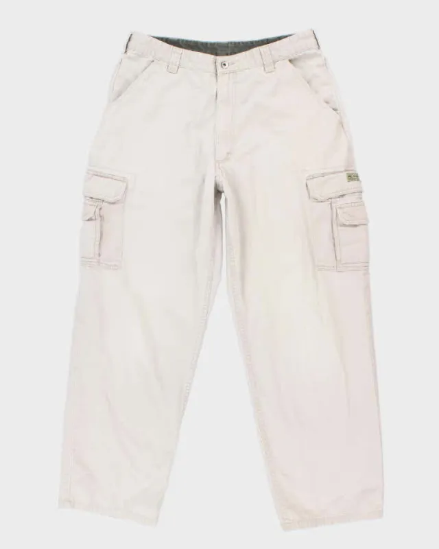 00s Wrangler Beige Cargo Trousers - W34 L31 sold by Rokit