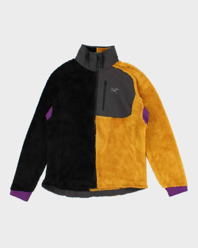 Mens Black and Mustard Arc'teryx Zip Up Fleece - M sold by Rokit