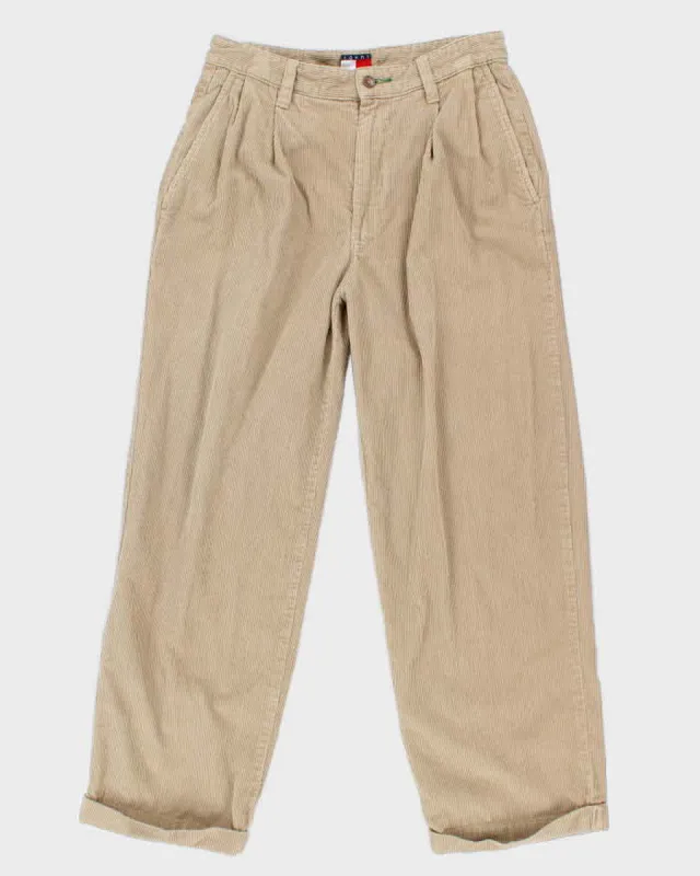 Vintage 90s Tommy Hilfiger Women's Cord Trousers - W30 L27 sold by Rokit