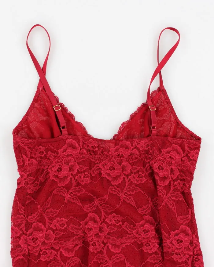 Banana Republic Red Lace Cami - M sold by Rokit product image thumbnail 4