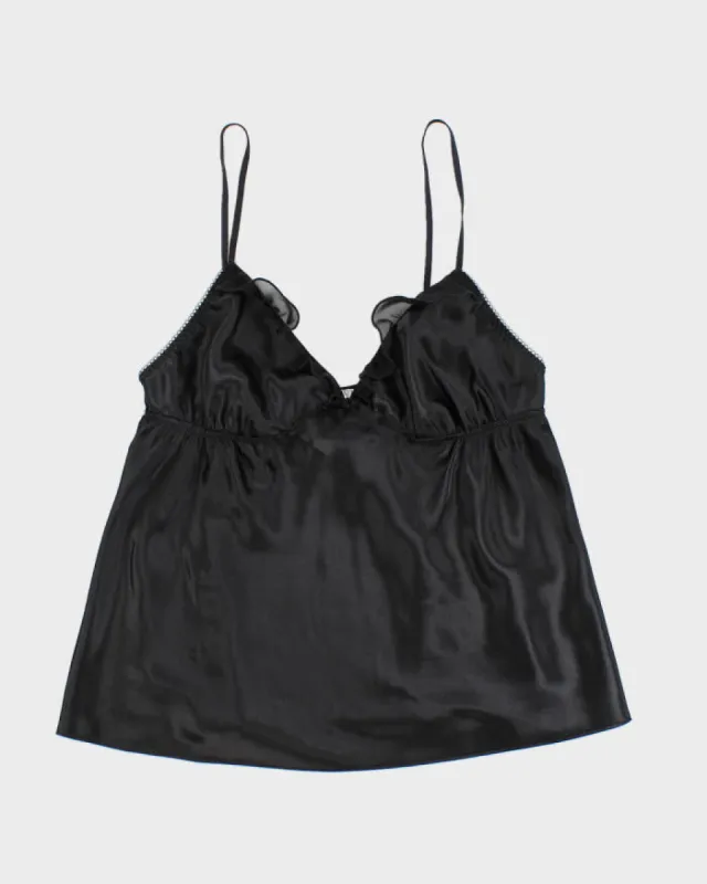 Y2k 00s La Senza Black Cami - M sold by Rokit