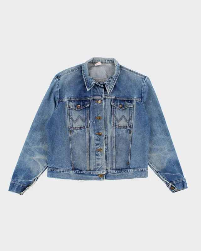 80s Vintage Woman's Medium Wash Wrangler Denim Jacket - XL made by Wrangler