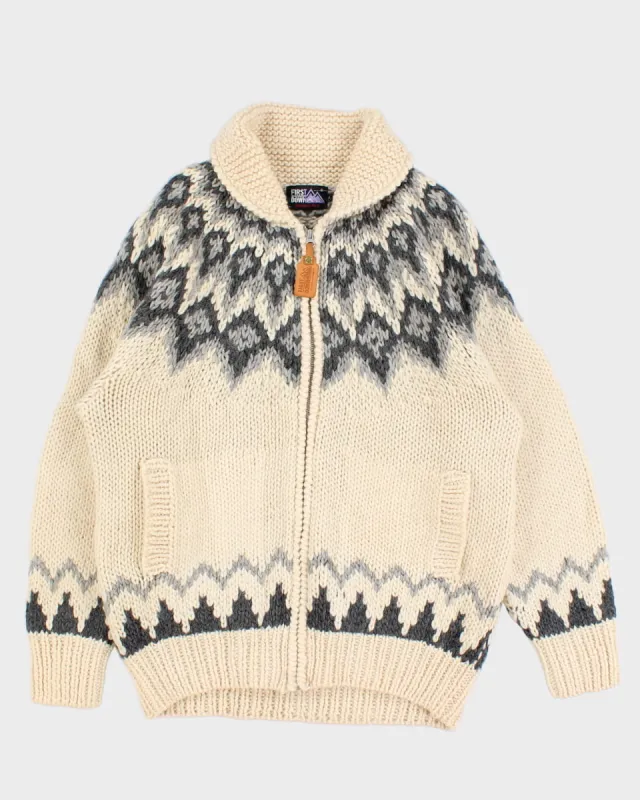 Men's Vintage Wool Zip Up Cardigan Jumper - L sold by Rokit