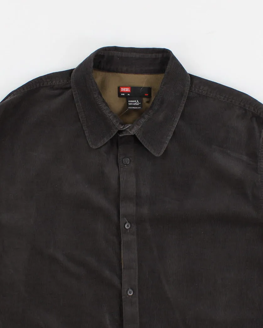 Men's Grey Diesel Cord Shirt - XL sold by Rokit product image thumbnail 3