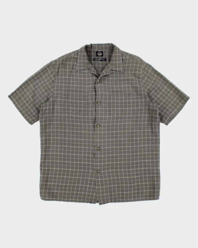 Dockers Grey Check Shirt - M sold by Rokit