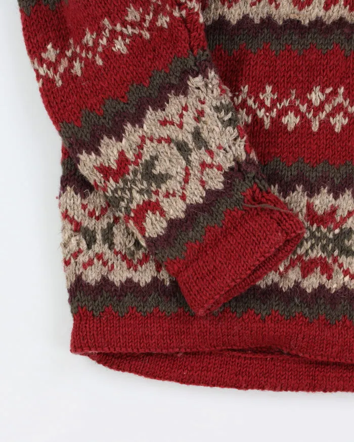 Vintage Patterned Chunky Wool Jumper - XXL sold by Rokit product image thumbnail 4