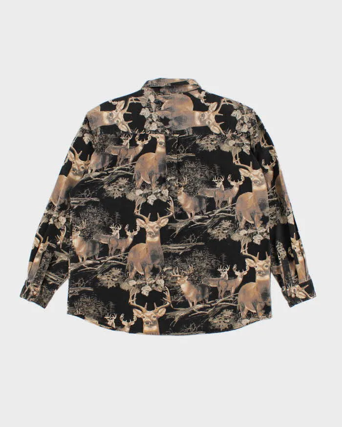 Mens Deer Themed Hunting Style Button Up Shirt - L sold by Rokit product image thumbnail 2