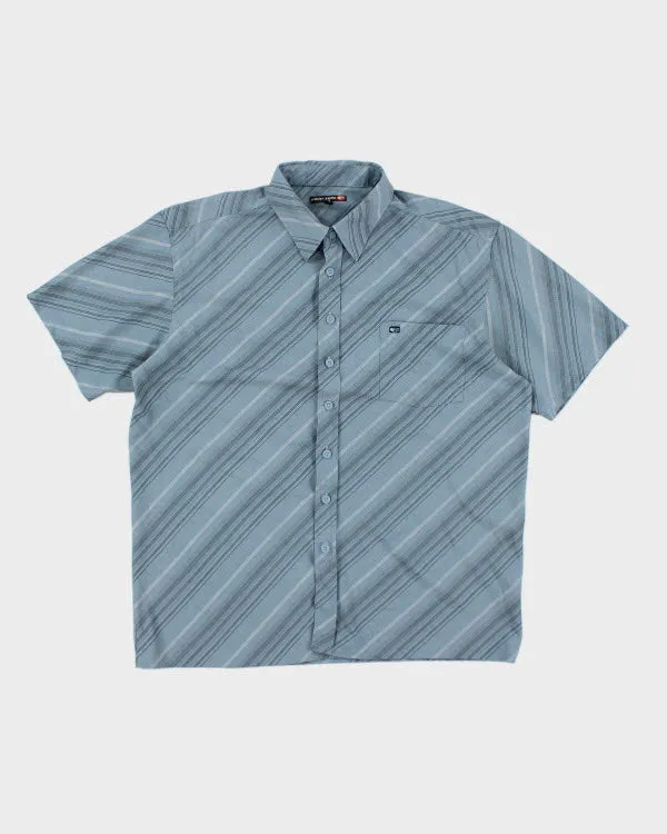 Y2k 00s Point Zero Stripe Shirt - L sold by Rokit
