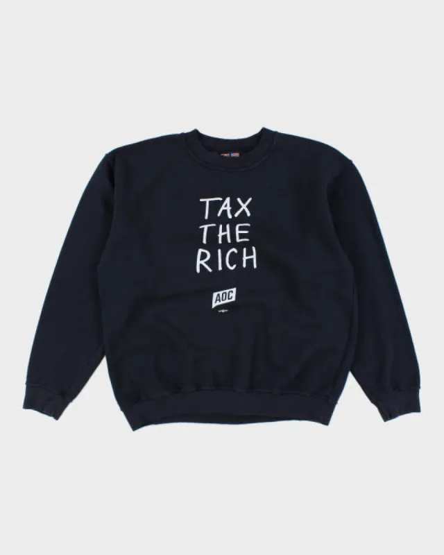 AOC Tax The Rich Sweatshirt - L sold by Rokit