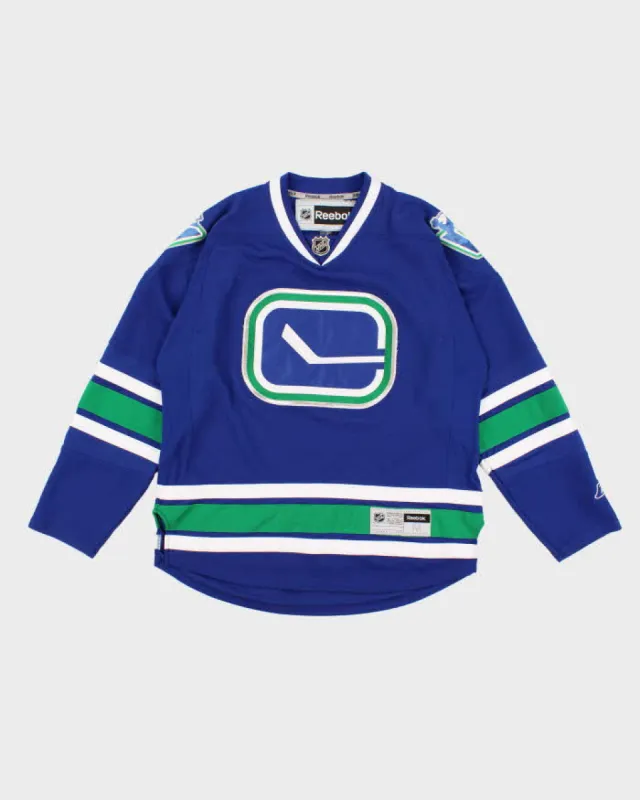 Mens Blue NHL x Canucks Reebok Sports Jersey - M sold by Rokit