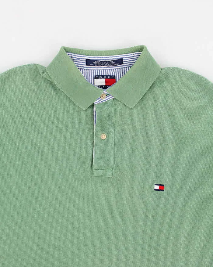 Tommy Hilfiger Green Polo Shirt - L sold by Rokit product image thumbnail 3