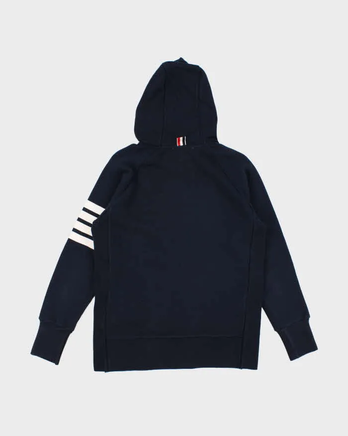 Mens Thom Browne Navy Zip Up Hoodie - S sold by Rokit product image thumbnail 2