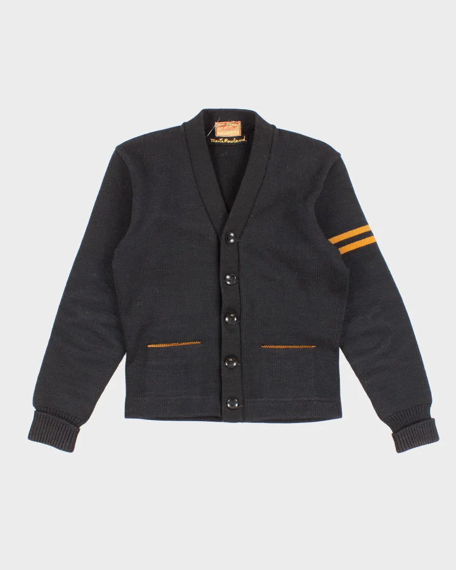 Vintage 1930's Men's Dehen Varsity Knit Cardigan S/XS sold by Rokit
