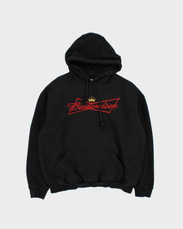 Black Embroidered Budwesier Hoodie - L sold by Rokit