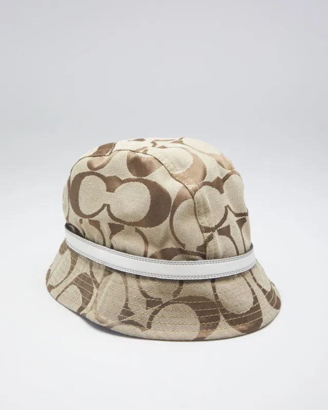 Y2K 00s Coach Monochrome Belted Hat - M/L sold by Rokit