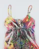 Y2k 00s S Twelve Multi Colour Sheer Rhinestone - S sold by Rokit