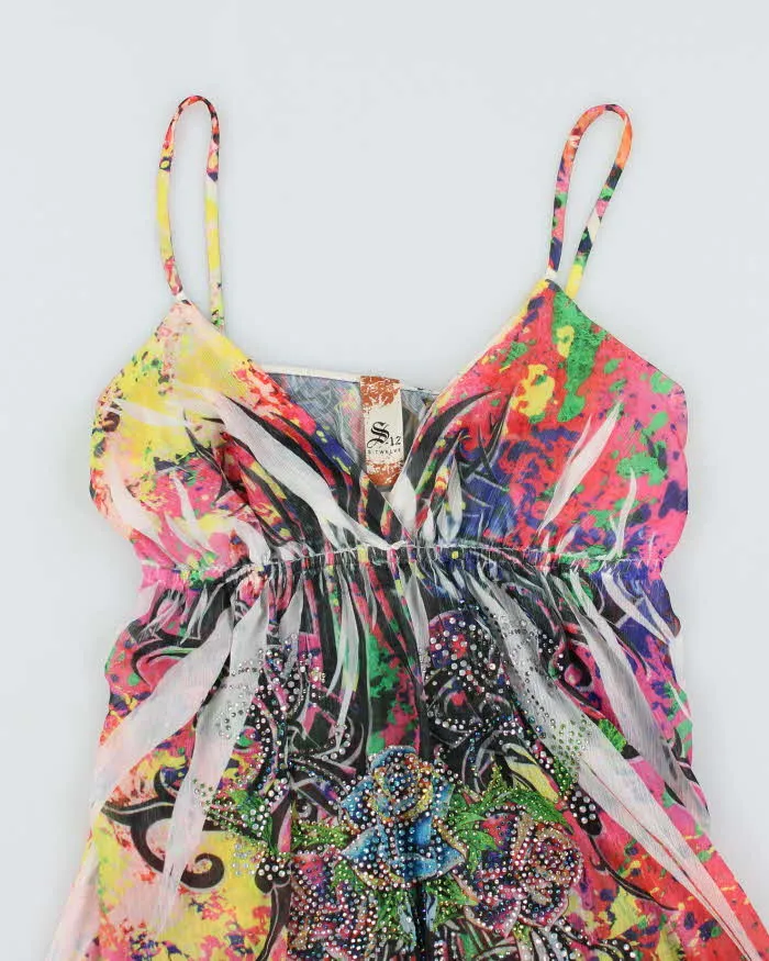 Y2k 00s S Twelve Multi Colour Sheer Rhinestone - S sold by Rokit product image thumbnail 3